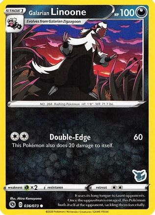 Galarian Linoone (Eevee) (36) - Battle Academy 2022