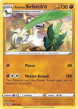 Galarian Sirfetch'd (95) Reverse Holofoil - Rebel Clash