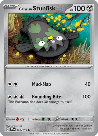 Galarian Stunfisk (106) Reverse Holofoil - Journey Together