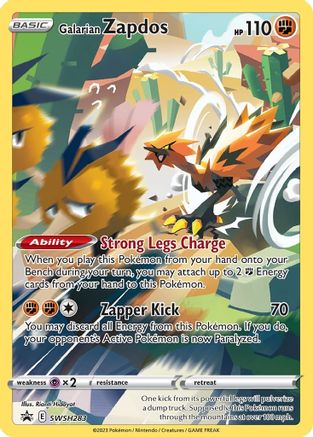 Galarian Zapdos (SWSH283) Holofoil - Black Star Promos