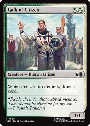 Gallant Citizen (820) Foil - Commander: Marvel Super Heroes