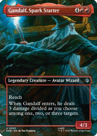 Gandalf, Spark Starter (Borderless) (203) - The Hobbit