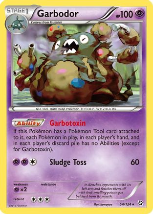 Garbodor (54) Reverse Holofoil - Dragons Exalted
