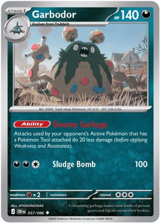 Garbodor (57) Reverse Holofoil - Chaos Rising