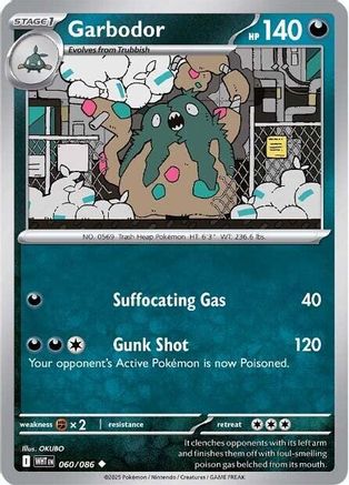 Garbodor (60) Reverse Holofoil - White Flare