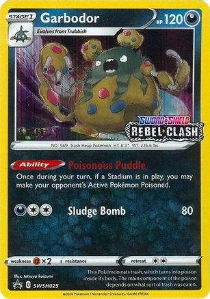 Garbodor (Prerelease) [Staff] (SWSH025) Holofoil - Black Star Promos