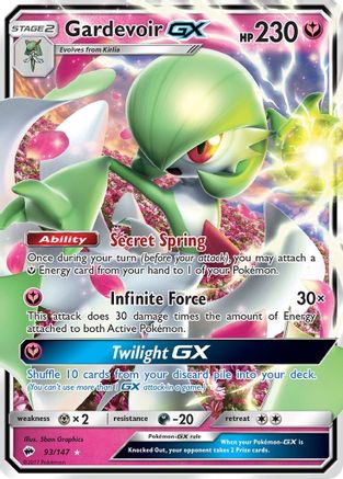 Gardevoir GX (93) Holofoil - Burning Shadows