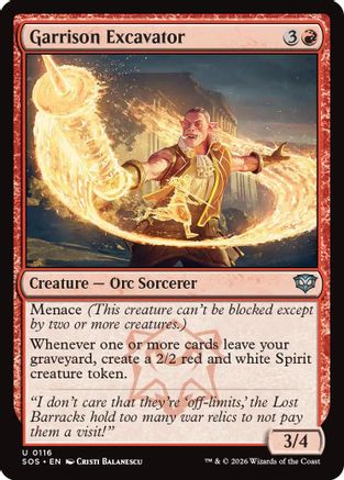 Garrison Excavator (116) Foil - Secrets of Strixhaven