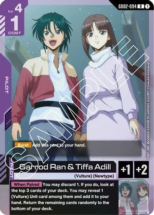 Garrod Ran & Tiffa Adill (GD02-094) Holofoil - Dual Impact