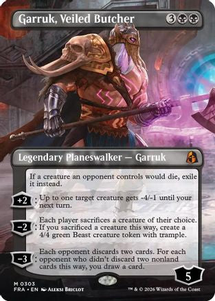Garruk, Veiled Butcher (Borderless Echoed Pairs) (303) Foil - Reality Fracture