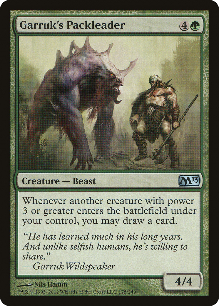 Garruk's Packleader (175) Foil - Magic 2013
