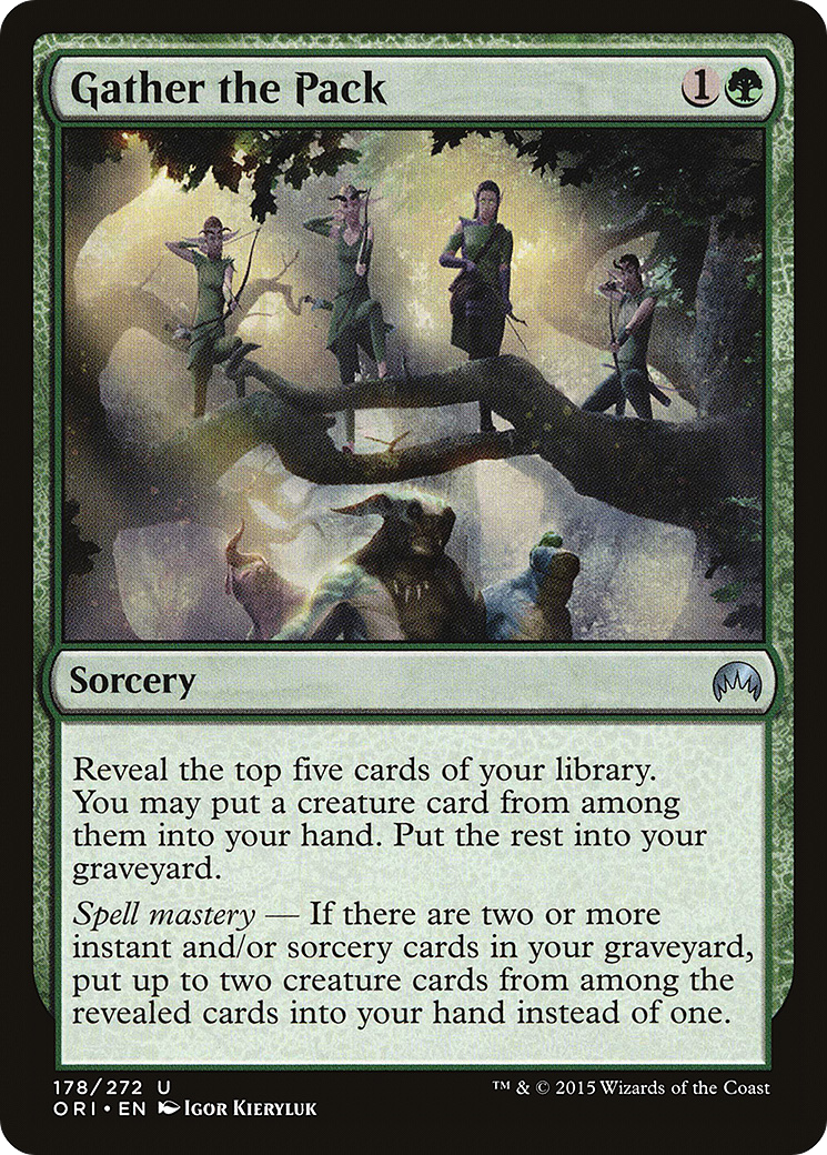 Gather the Pack (178) Foil - Magic Origins
