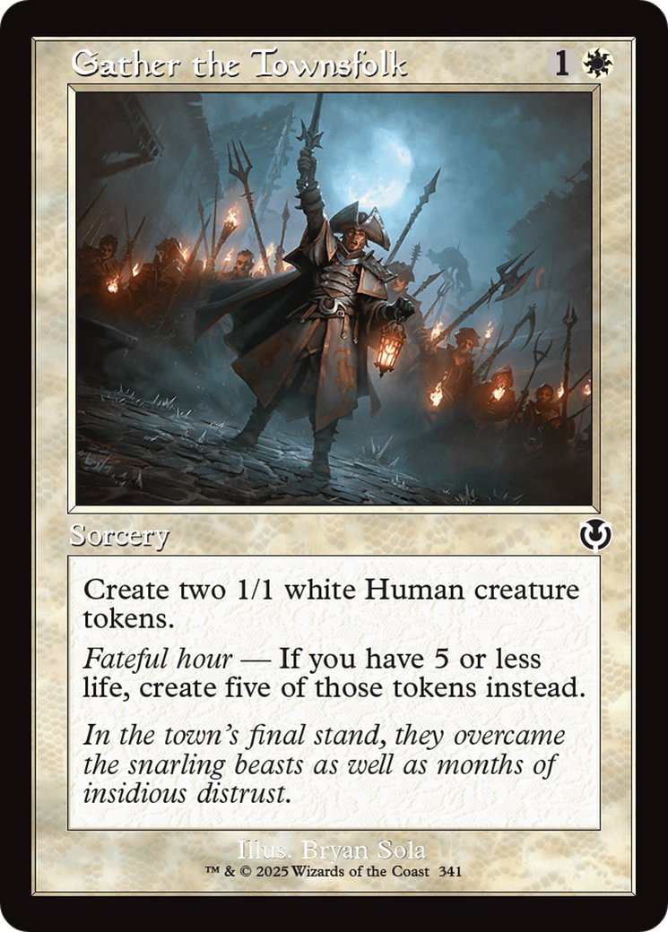 Gather the Townsfolk (Retro) (341) Foil - Innistrad Remastered
