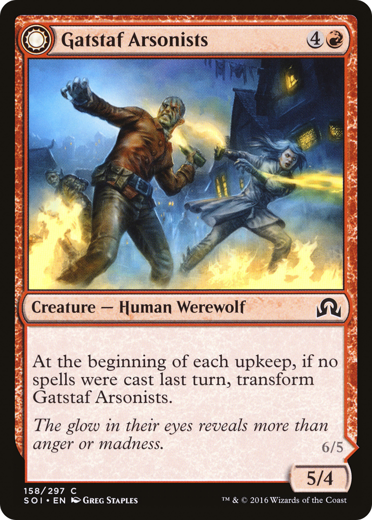 Gatstaf Arsonists // Gatstaf Ravagers (158) Foil - Shadows over Innistrad