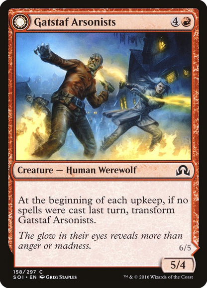 Gatstaf Arsonists // Gatstaf Ravagers (158) Foil - Shadows over Innistrad