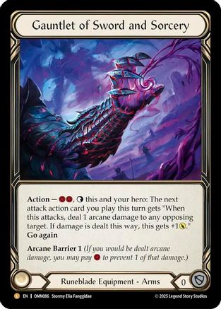 Gauntlet of Sword and Sorcery (OMN086) Rainbow Foil - Omens of the Third Age