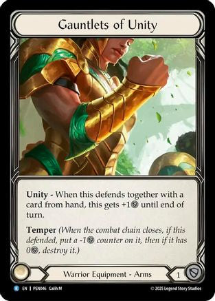 Gauntlets of Unity (PEN046) Cold Foil - Compendium of Rathe