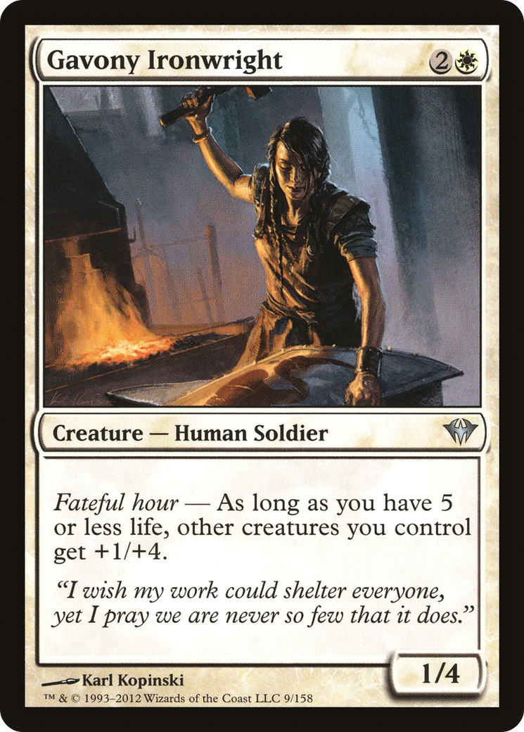 Gavony Ironwright (009) Foil - Dark Ascension