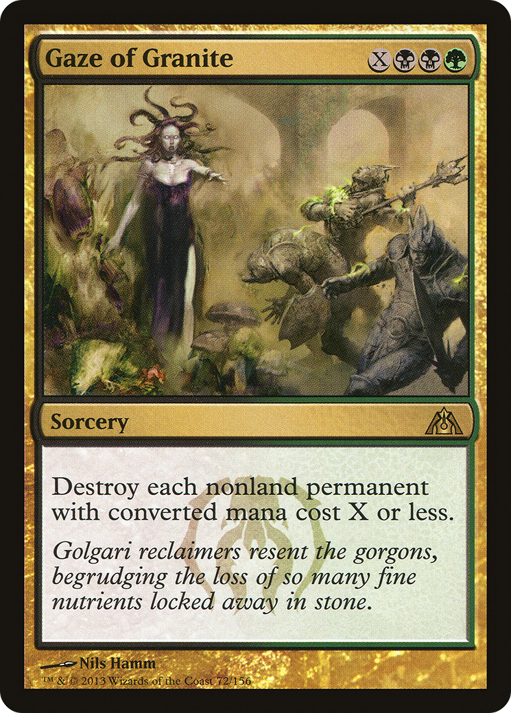Gaze of Granite (072) Foil - Dragon's Maze