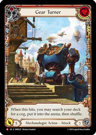 Gear Turner (Extended Art) (OMN235) Cold Foil - Omens of the Third Age