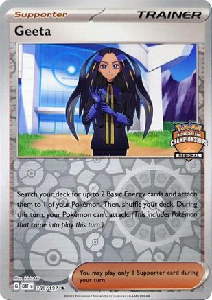 Geeta (Regional Championships) (188) Reverse Holofoil - League & Championship Cards