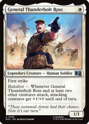General Thunderbolt Ross (595) - Commander: Marvel Super Heroes