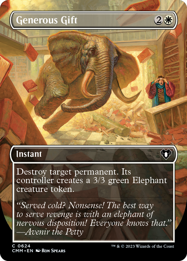 Generous Gift (Borderless) (624) Foil - Commander Masters