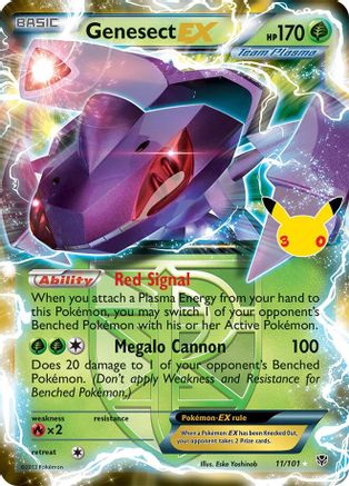 Genesect EX (Team Plasma) (Classic Collection) (11) Holofoil - 30th Celebration