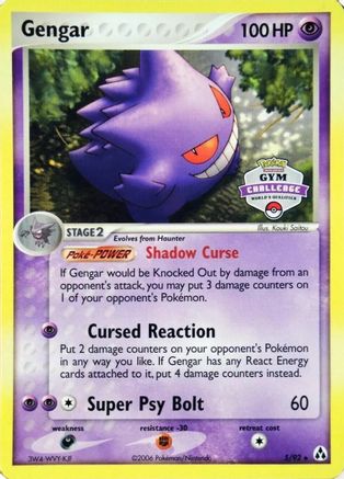 Gengar (Gym Challenge) (5) - League & Championship Cards