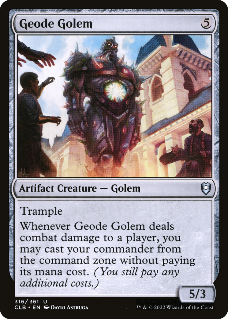 Geode Golem (316) - Commander Legends: Battle for Baldur's Gate Foil