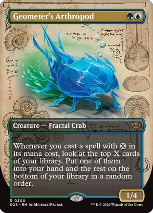 Geometer's Arthropod (Borderless) (300) Foil - Secrets of Strixhaven