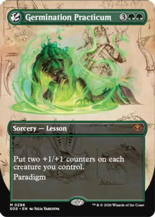 Germination Practicum (Borderless) (296) Foil - Secrets of Strixhaven