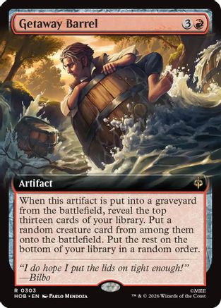 Getaway Barrel (Extended Art) (303) Foil - The Hobbit