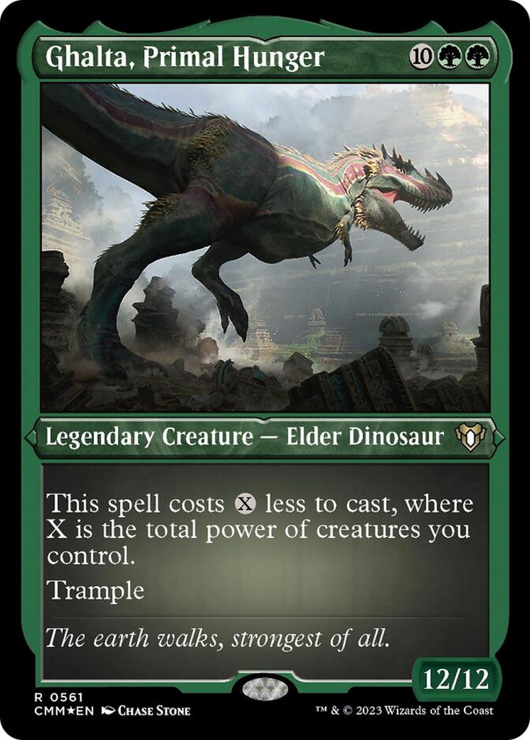 Ghalta, Primal Hunger (561) Etched Foil - Commander Masters
