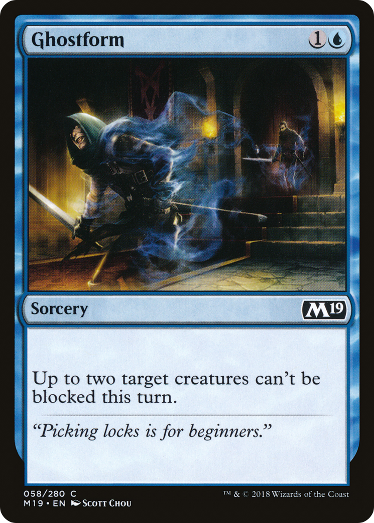 Ghostform (058) - Core Set 2019 Foil