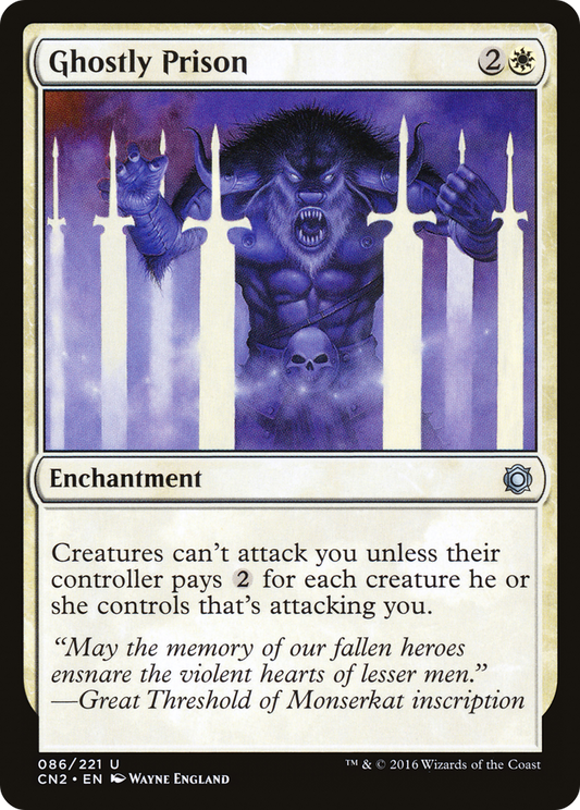 Ghostly Prison (086) Foil - Conspiracy: Take the Crown