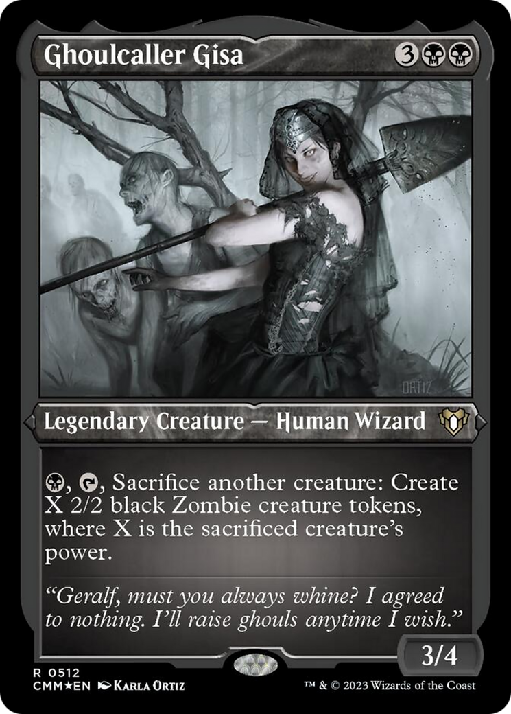 Ghoulcaller Gisa (512) Etched Foil - Commander Masters