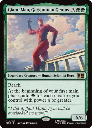 Giant-Man, Gargantuan Genius (722) - Commander: Marvel Super Heroes