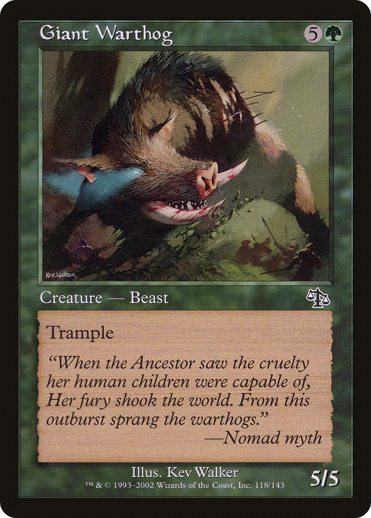 Giant Warthog (118) Foil - Judgment