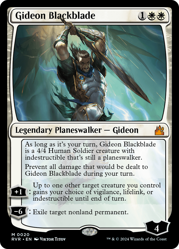 Gideon Blackblade (020) - Ravnica Remastered