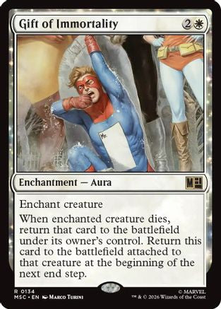 Gift of Immortality (134) Surge Foil - Commander: Marvel Super Heroes