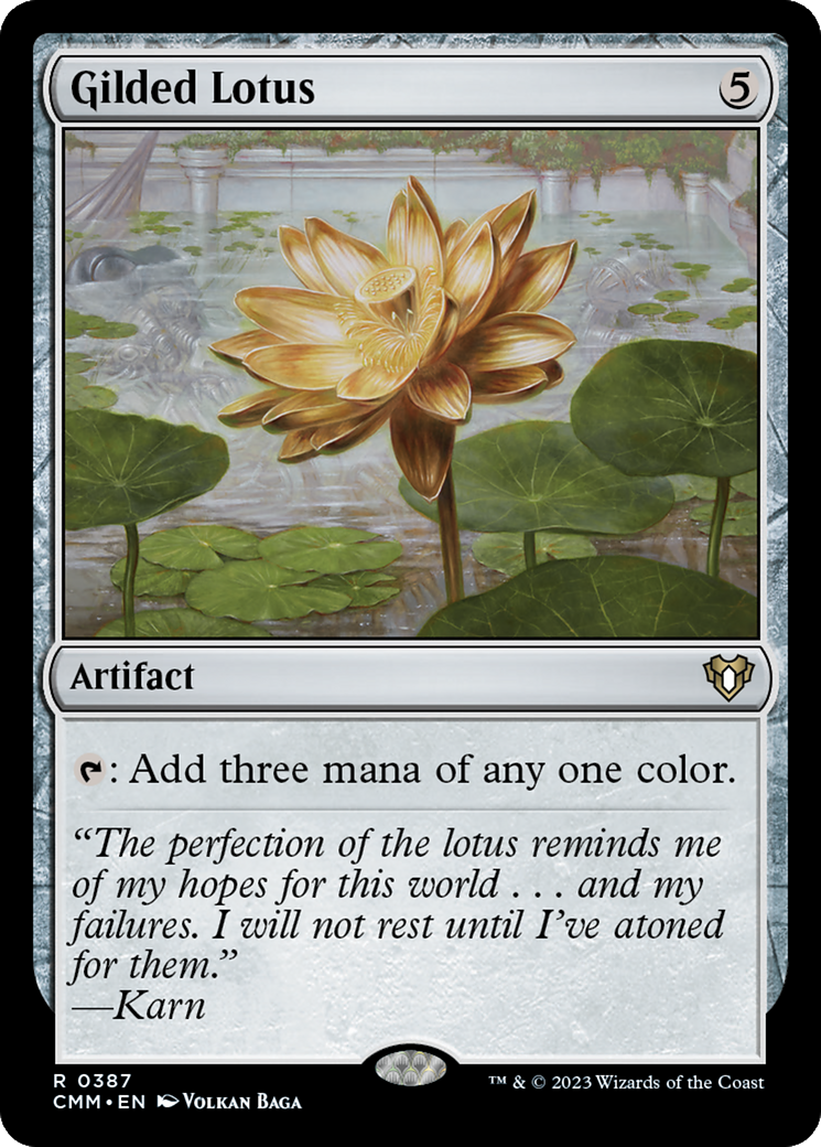 Gilded Lotus (387) Foil - Commander Masters