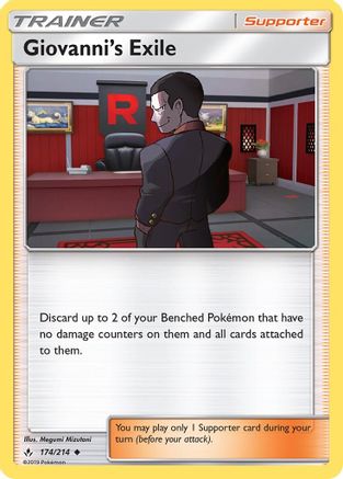 Giovanni's Exile (174) Reverse Holofoil - Unbroken Bonds