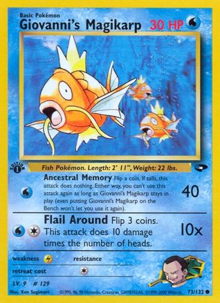Giovanni's Magikarp (73) (1st Edition) - Gym Challenge