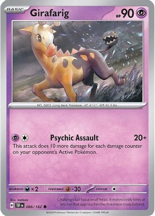 Girafarig (66) Reverse Holofoil - Temporal Forces
