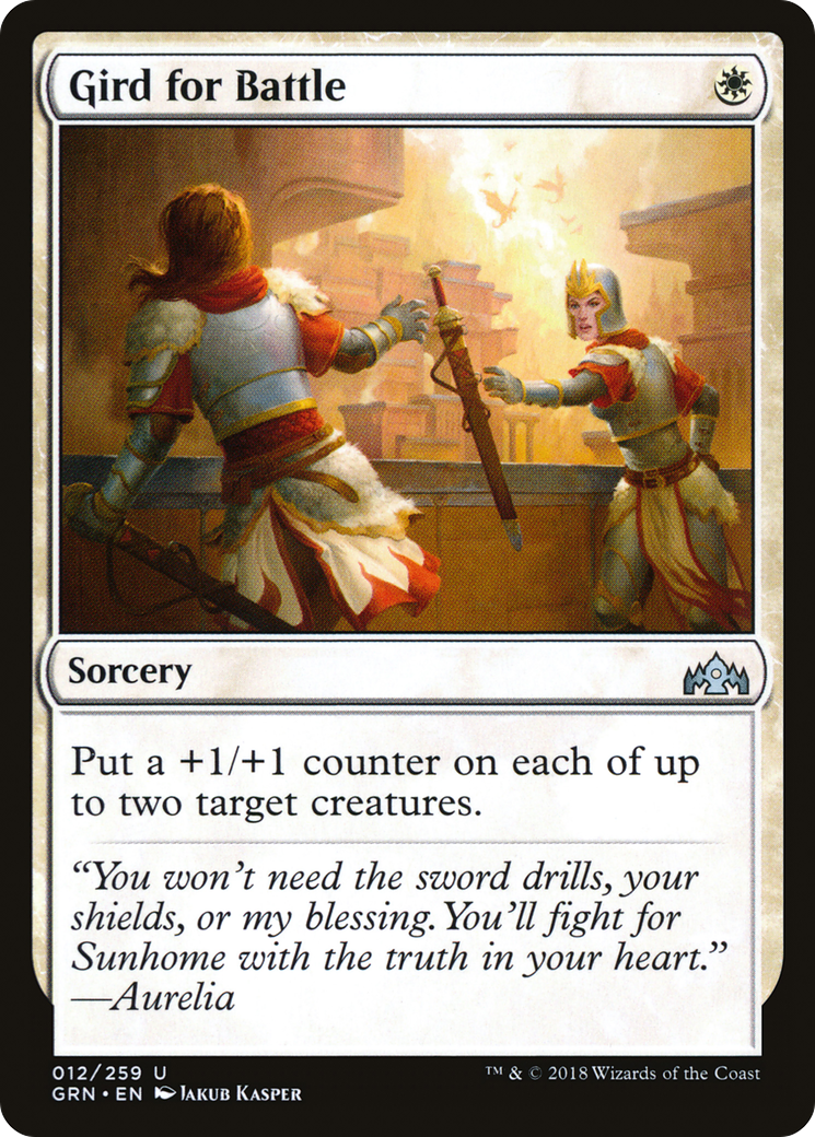 Gird for Battle (012) - Guilds of Ravnica Foil