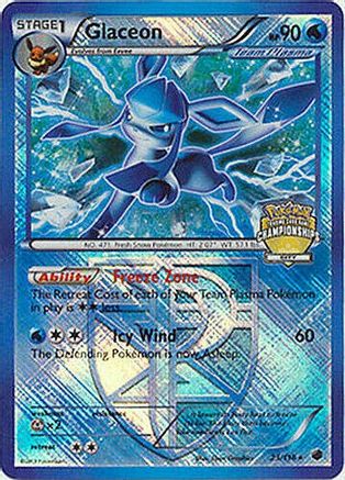Glaceon (City Championships) (23) Reverse Holofoil - Plasma Freeze