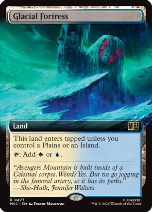 Glacial Fortress (Extended Art) (477) - Commander: Marvel Super Heroes
