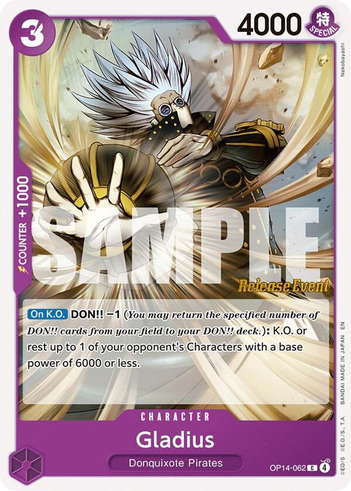 Gladius (OP14-062) Release Event Cards