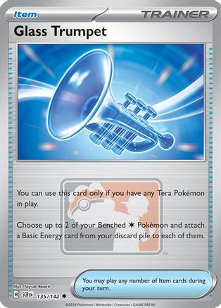 Glass Trumpet (135) Reverse Holofoil - Stellar Crown
